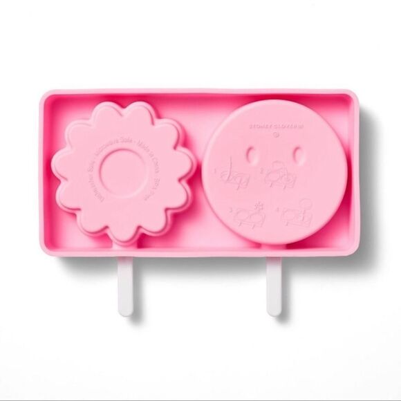 Stoney Clover x Target Pink Large Popsicles Molds - Daisy & Smiley Face - Picture 3 of 5